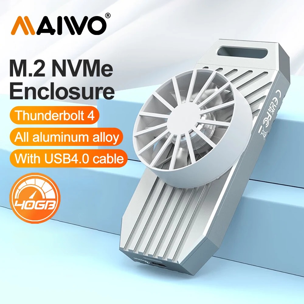 Maiwo-nvme m.2 ssdエンクロージャー,アルミ - Usb4 40Gbps External Ssd 8Tb のレビューと価格